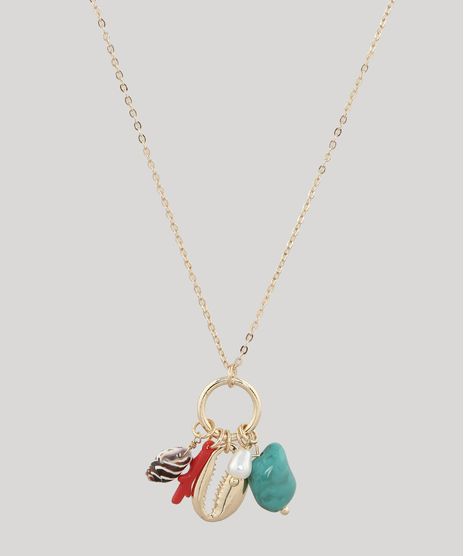 Colar-Feminino-com-Pingentes-Maritimos-Dourado-9650254-Dourado_1