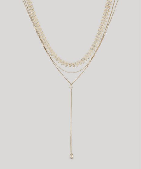 Kit-de-Gargantilha-Choker---Colar-com-Pingente-Dourado-9657447-Dourado_1