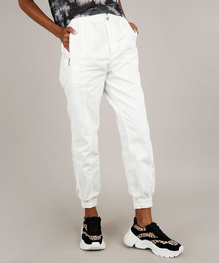 Calca-de-Sarja-Feminina-Jogger-com-Bolsos-Off-White-9753713-Off_White_1