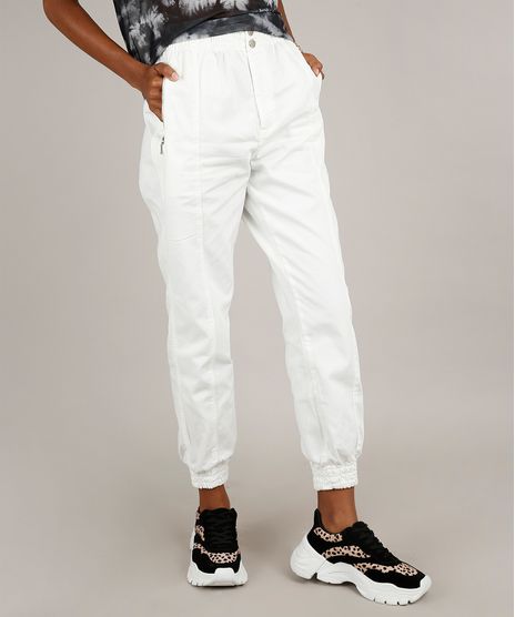 Calca-de-Sarja-Feminina-Jogger-com-Bolsos-Off-White-9753713-Off_White_1