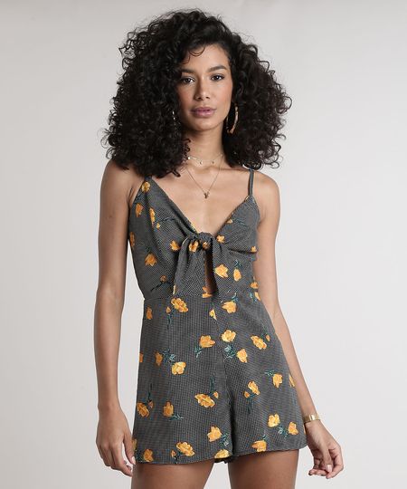 Macaquinho-Feminino-Estampado-Floral-com-No-Alcas-Finas-Preto-9630051-Preto_1