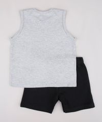 Conjunto-Infantil-Scooby-Doo-de-Regata-Cinza-Mescla-Claro---Bermuda-em-Moletom-Preta-9752862-Preto_2