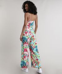 Macacao-Feminino-Estampado-Floral-Tropical-com-Fenda-e-Vazado-Decote-V-Alcas-Finas-Azul-9630045-Azul_2