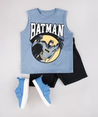 Conjunto-Infantil-Batman-de-Regata-Azul---Bermuda-em-Moletom-Preta-9752863-Preto_3