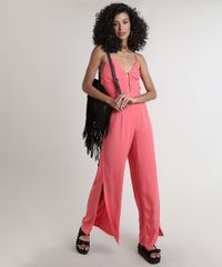 Macacao-Feminino-com-Fenda-e-Vazado-Decote-V-Alcas-Finas-Coral-9630046-Coral_3