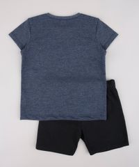 Conjunto-Infantil-Homem-Aranha-de-Camiseta-Manga-Curta-Azul---Bermuda-em-Moletom-Preta-9752865-Preto_2