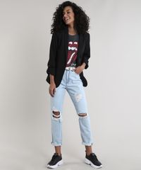 Blusa-Feminina-The-Rolling-Stones-Manga-Curta-Decote-Redondo-Cinza-Mescla-Escuro-9595974-Cinza_Mescla_Escuro_3
