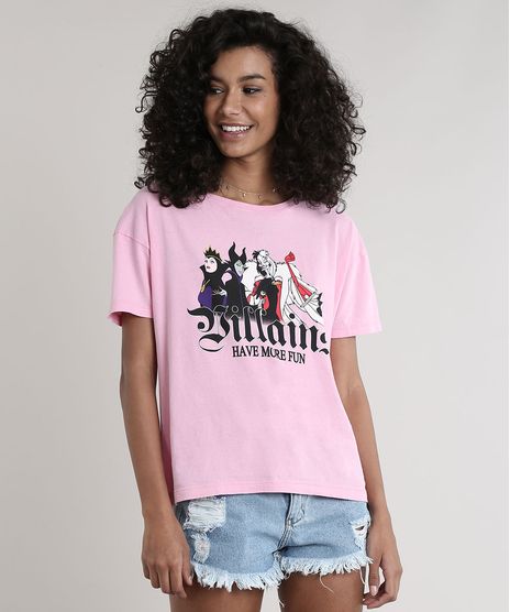 Blusa-Feminina-Vilas-Disney-Manga-Curta-Decote-Redondo-Rosa-Claro-9700804-Rosa_Claro_1