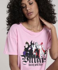 Blusa-Feminina-Vilas-Disney-Manga-Curta-Decote-Redondo-Rosa-Claro-9700804-Rosa_Claro_4