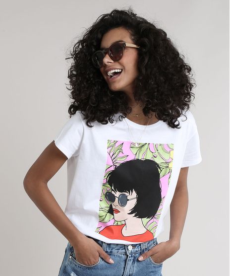 Blusa-Feminina-com-Estampa-Tropical-Manga-Curta-Decote-Redondo-Off-White-9771335-Off_White_1