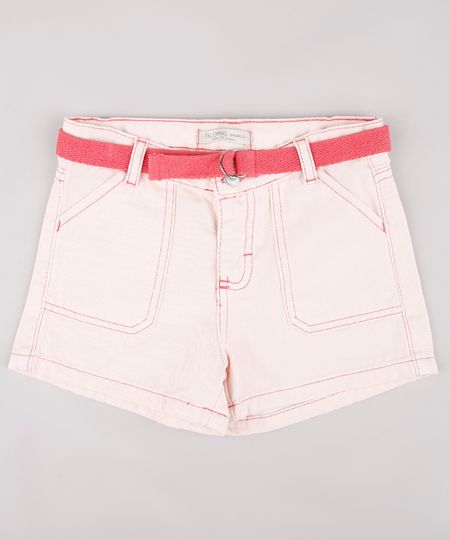 Short-de-Sarja-Infantil-com-Cinto-e-Pespontos-Rose-9748598-Rose_1