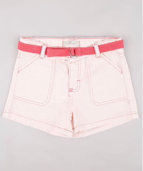 Short-de-Sarja-Infantil-com-Cinto-e-Pespontos-Rose-9748598-Rose_1