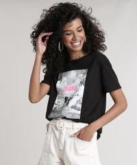 Blusa-Feminina-Lilo---Stitch--Ohana--Manga-Curta-Decote-Redondo-Preta-9700404-Preto_1