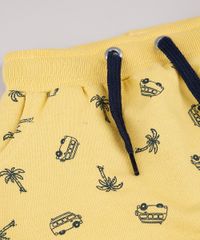 Bermuda-Infantil-Estampada-Tropical-em-Moletom-Amarela-9729578-Amarelo_4