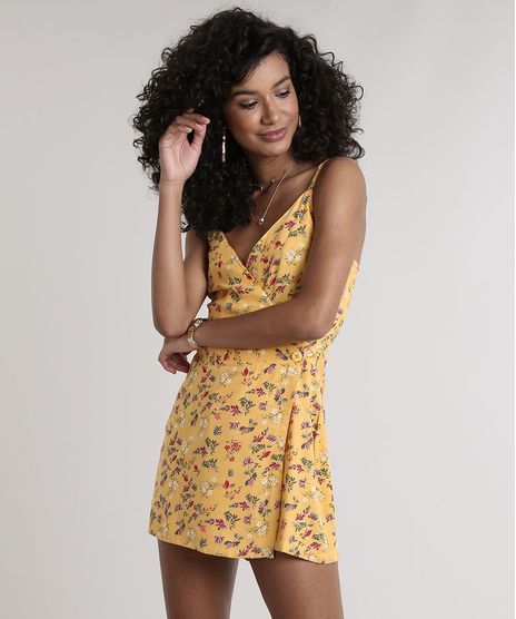 Macaquinho-Feminino-Transpassado-Estampado-Floral-Alcas-Finas-Mostarda-9715586-Mostarda_1