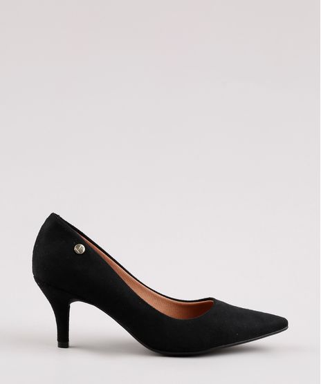 Scarpin-Feminino-Vizzano-Bico-Fino-Salto-Medio-em-Suede-Preto-9757352-Preto_1