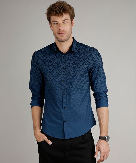 Camisa-Masculina-Slim-Fit-Estampada-Floral-com-Degrade-Manga-Longa-Azul-9516948-Azul_1