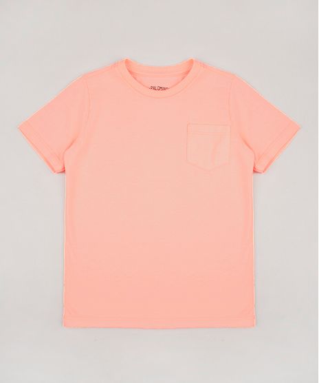 Camiseta-Infantil-Basica-com-Bolso-Manga-Curta-Laranja-Neon-9567186-Laranja_Neon_1