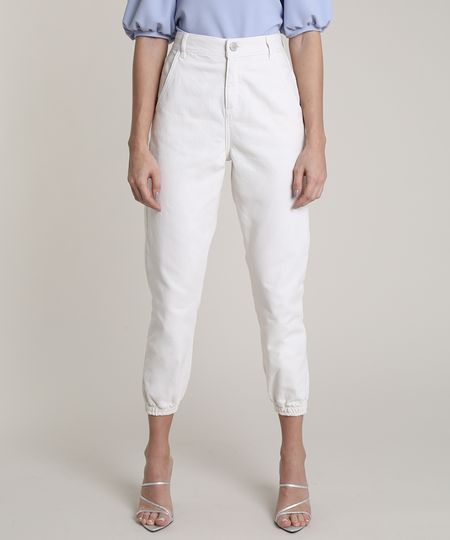 Calca-de-Sarja-Feminina-Jogger-com-Bolsos-Off-White-9838414-Off_White_1