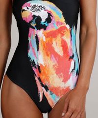 Maio-Body-Halter-Neck-com-Estampa-de-Arara-Sem-Bojo-com-Protecao-UV50---Preto-9671303-Preto_4