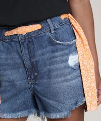 Short-Jeans-Feminino-Boyshort-com-Rasgos-e-Cinto-Azul-Medio-9750192-Azul_Medio_4