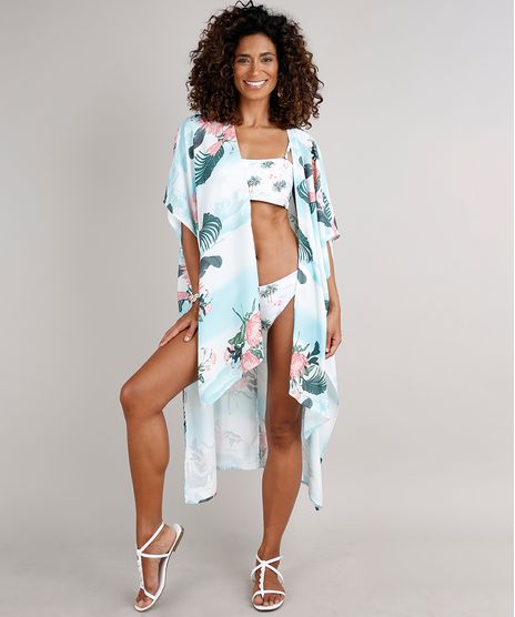 Kimono-Feminino-Estampado-Floral-Manga-Curta-Azul-Claro-9675742-Azul_Claro_1