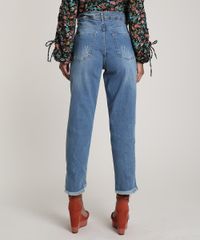 Calca-Jeans-Feminina-Boyfriend-com-Puidos-Azul-Medio-9753907-Azul_Medio_2
