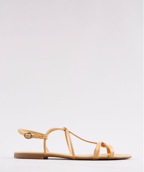 Rasteira-Feminina-Oneself-com-Textura-Croco-Mostarda-9684344-Mostarda_1