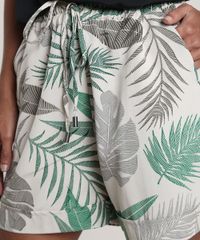 Short-Feminino-Midi-Estampado-Folhagem-Barra-Dobrada-Bege-Claro-9554259-Bege_Claro_4