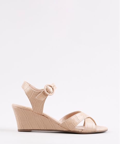 Sandalia-Feminina-Via-Uno-Anabela-com-Textura-Croco--Bege-9815401-Bege_1