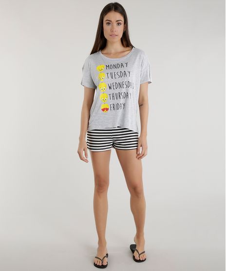 Pijama-Piu-Piu-Cinza-Mescla-8553800-Cinza_Mescla_1