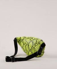 Pochete-Feminina-com-Estampa-e-Textura-Animal-Print-de-Cobra-Verde-Neon-9632379-Verde_Neon_4