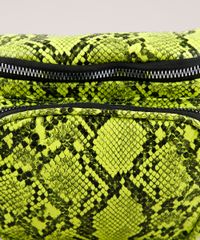 Pochete-Feminina-com-Estampa-e-Textura-Animal-Print-de-Cobra-Verde-Neon-9632379-Verde_Neon_6