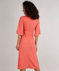 Vestido-Feminino-Midi-Canelado-com-Vazado-Manga-3-4-Coral-9588311-Coral_2 Vestido-Feminino-Midi-Canelado-com-Vazado-Manga-3-4-Coral-9588311-Coral_2