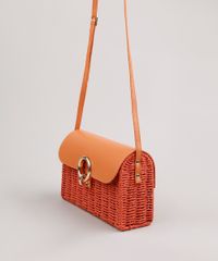 Bolsa-Feminina-Media-Transversal-com-Fivela-e-Palha-Laranja-9637358-Laranja_3