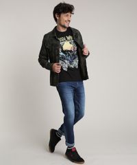 Camiseta-Masculina-Jurassic-World-Manga-Curta-Gola-Careca-Preta-9755142-Preto_3