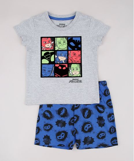 Pijama-Infantil-Pj-Masks-Manga-Curta-Cinza-Mescla-9751951-Cinza_Mescla_1