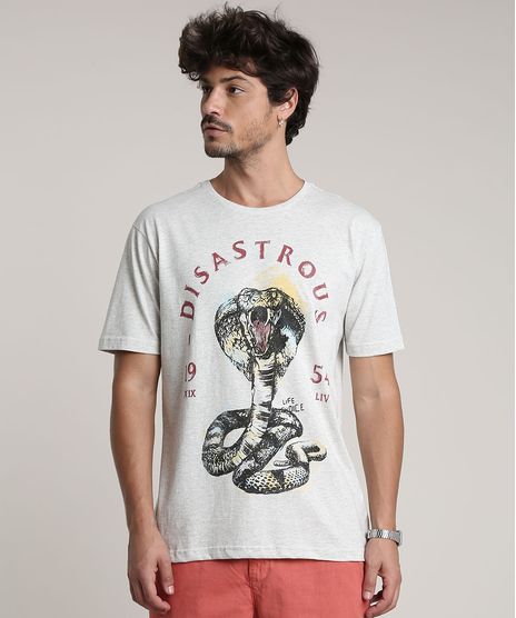 Camiseta-Masculina-Cobra--Disastrous--Manga-Curta-Gola-Careca-Cinza-Mescla-Claro-9757279-Cinza_Mescla_Claro_1