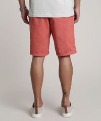 Bermuda-Masculina-Reta-com-Cordao-Coral-9752216-Coral_4