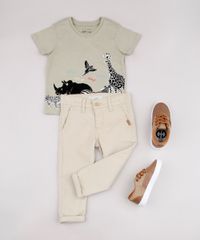 Calca-de-Sarja-Infantil-Skinny-com-Bolsos-Kaki-8379225-Kaki_3