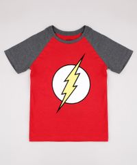Camiseta-Infantil-Raglan-The-Flash-Manga-Curta-Vermelha-9730709-Vermelho_1