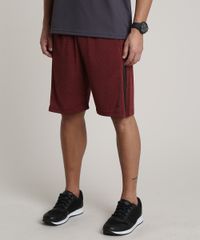Bermuda-Masculina-Esportiva-Ace-com-Faixas-Laterais-Vermelha-Escuro-9575652-Vermelho_Escuro_1
