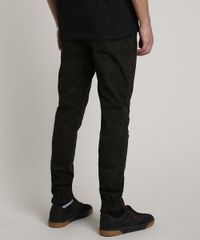 Calca-de-Sarja-Masculina-Jogger-Skinny-Estampada-de-Folhagem-Verde-Militar-9628185-Verde_Militar_4