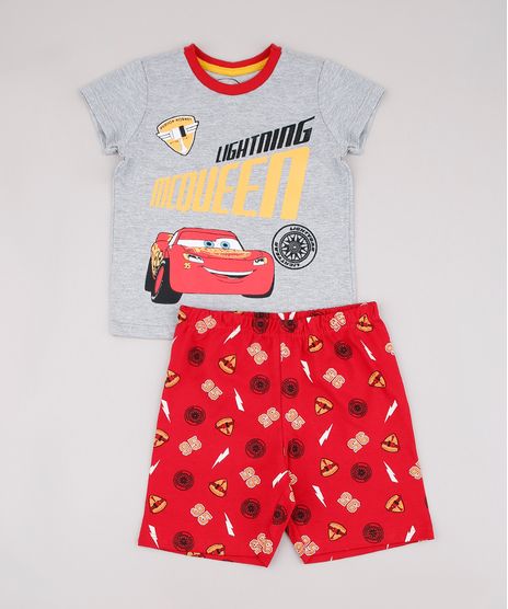 Pijama-Infantil-Relampago-McQueen-Manga-Curta-Cinza-Mescla-9632353-Cinza_Mescla_1