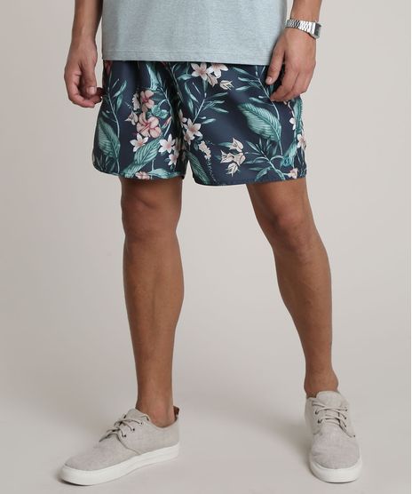 Short-Masculino-Estampado-Floral-com-Bolsos-Azul-Marinho-9513685-Azul_Marinho_1