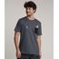 Camiseta-Masculina-Timao-e-Pumba-com-Bolso-Manga-Curta-Gola-Careca-Cinza-Mescla-Escuro-9757284-Cinza_Mescla_Escuro_1