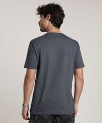 Camiseta-Masculina-Timao-e-Pumba-com-Bolso-Manga-Curta-Gola-Careca-Cinza-Mescla-Escuro-9757284-Cinza_Mescla_Escuro_2
