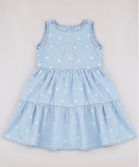 Vestido-Jeans-Infantil-Estampado-Floral-Sem-Manga-Azul-Claro-9749454-Azul_Claro_1