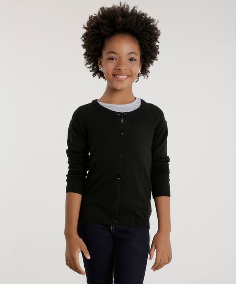 Cardigan-em-Trico-de-Algodao---Sustentavel-Preto-8456090-Preto_1