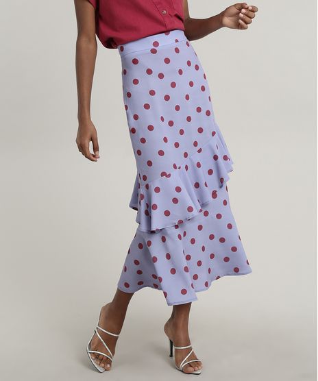 Saia-Feminina-Mindset-Midi-Estampada-de-Poa-com-Babado-Lilas-9823107-Lilas_1